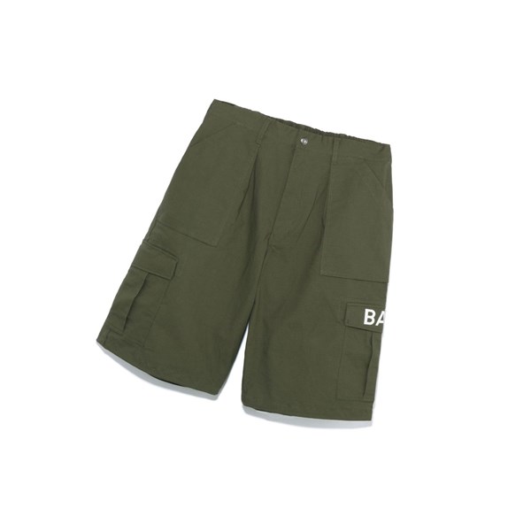 Army Green A BATHING APE 6 Pocket Wide Fit Men's Shorts | WZ3108654