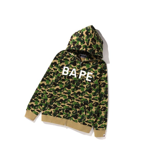 Army Green A BATHING APE Abc Camo Bape Full Zip Women's Hoodie | UA3704816