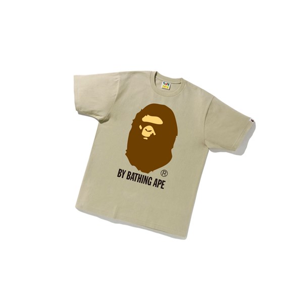 Beige A BATHING APE By Bathing Ape Tee Short Sleeve Men's T Shirts | GB0182937