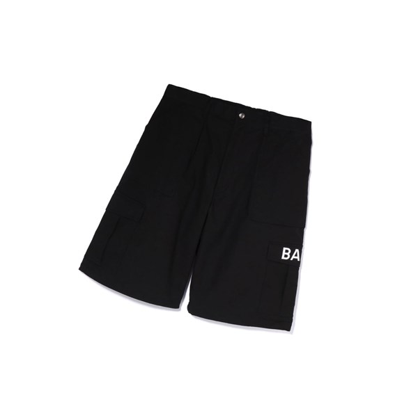 Black A BATHING APE 6 Pocket Wide Fit Men's Shorts | ZS0916827