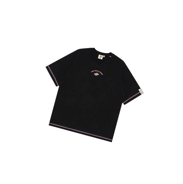 Black A BATHING APE Baby Milo Boxy Fit Tee Short Sleeve Women's T Shirts | CK5490286