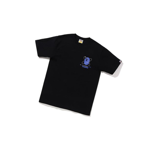 Black A BATHING APE Bape Galaxy Tee Short Sleeve Men's T Shirts | GQ8927153