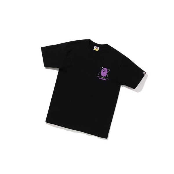 Black A BATHING APE Bape Galaxy Ufo Tee Short Sleeve Men's T Shirts | CE1275806