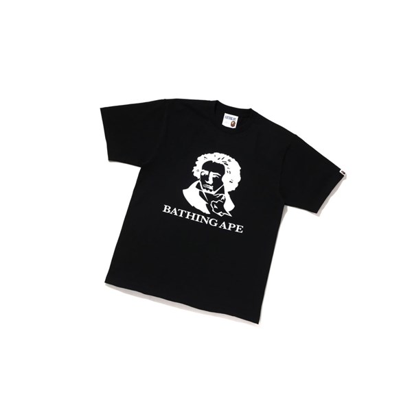 Black A BATHING APE Bathing Ape Tee Short Sleeve Men's T Shirts | NX8750321