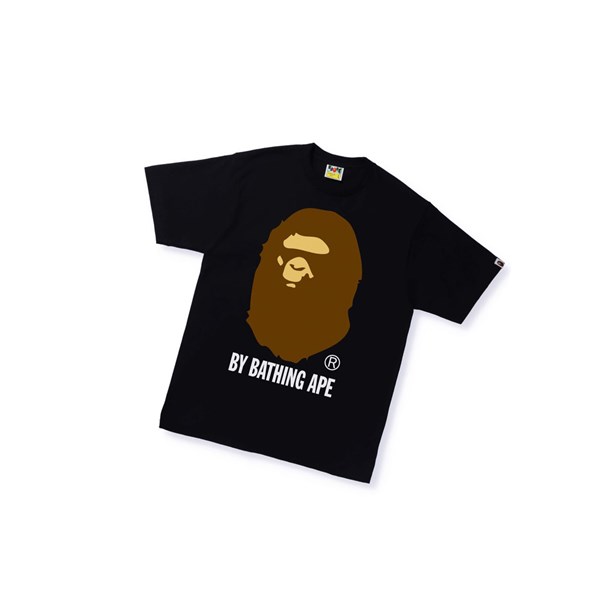 Black A BATHING APE By Bathing Ape Tee Short Sleeve Men's T Shirts | FW6931045