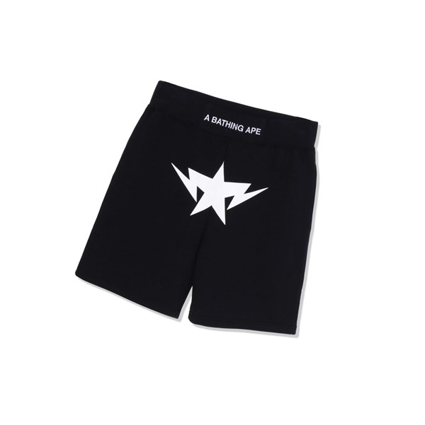 Black A BATHING APE Twinsta Sweat Men's Shorts | UF8174932