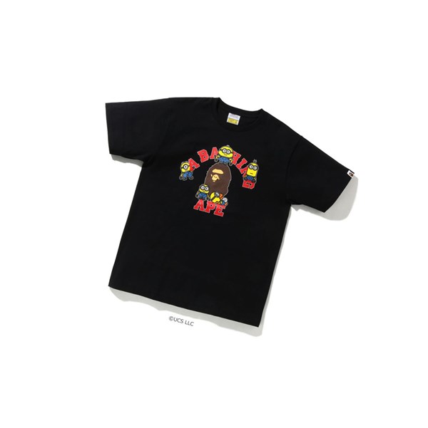 Black A BATHING APE X Minions Tee01 Short Sleeve Men's T Shirts | UI5348962