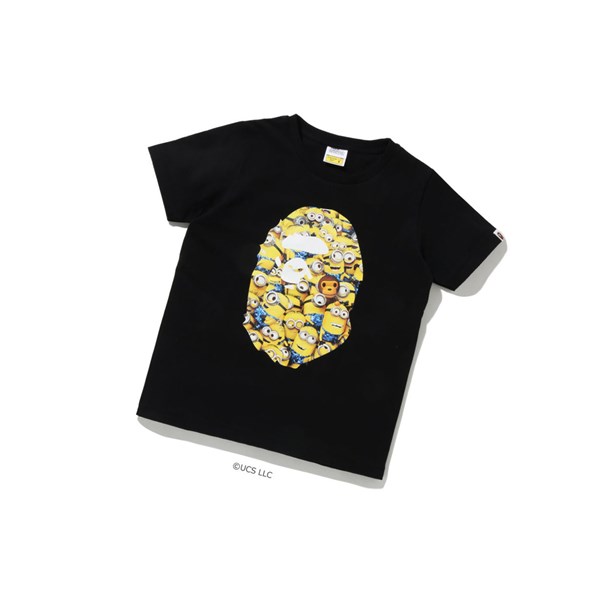 Black A BATHING APE X Minions Tee09 Short Sleeve Women's T Shirts | OL6753208