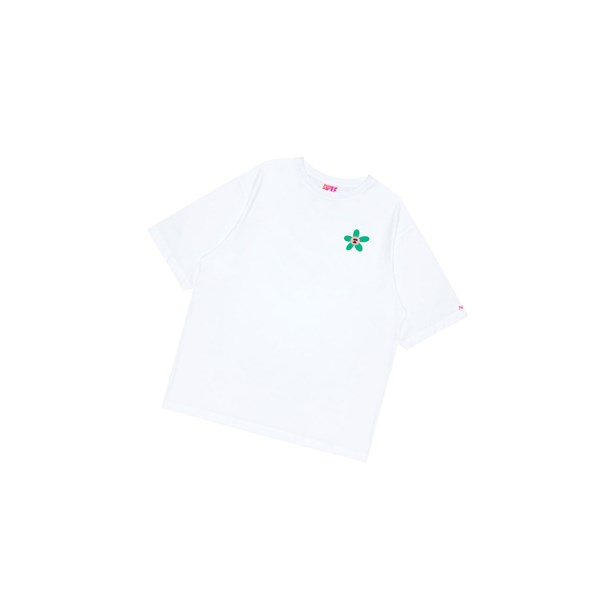 Bleached White A BATHING APE Classic Tee Short Sleeve Women's T Shirts | WI2153687