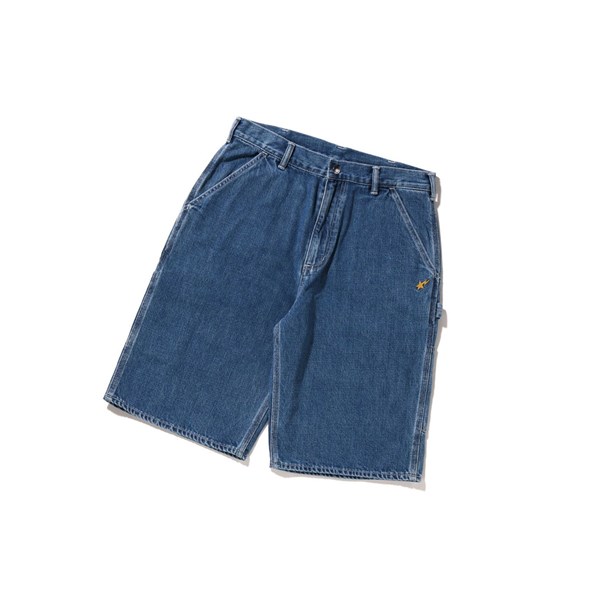 Blue A BATHING APE Painter Men's Shorts | TP8457029