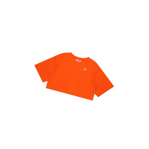 Dark Orange A BATHING APE Graphic Loose Tee Short Sleeve Women's T Shirts | EU9724631