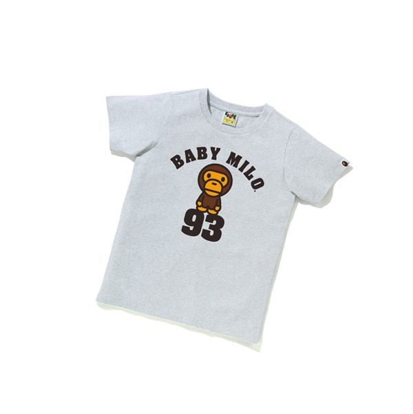 Grey A BATHING APE Baby Milo On 93 Tee Short Sleeve Women's T Shirts | GZ9280637