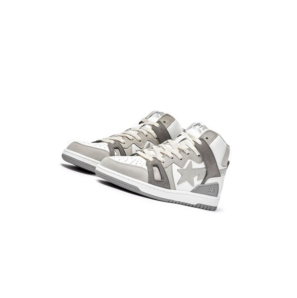 Grey A BATHING APE Bape Sta 93 Hi M2 High Men's Sneakers | KG2468953