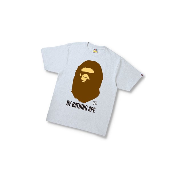 Grey A BATHING APE By Bathing Ape Tee Short Sleeve Men's T Shirts | IJ5294367