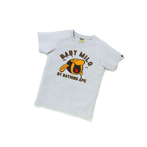 Grey A BATHING APE Classic Baby Milo Tee #1 Short Sleeve Women's T Shirts | FZ1860452