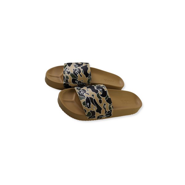 Khaki A BATHING APE X Hayn Sta Camo Slip On Men's Slide Sandals | VL1579248