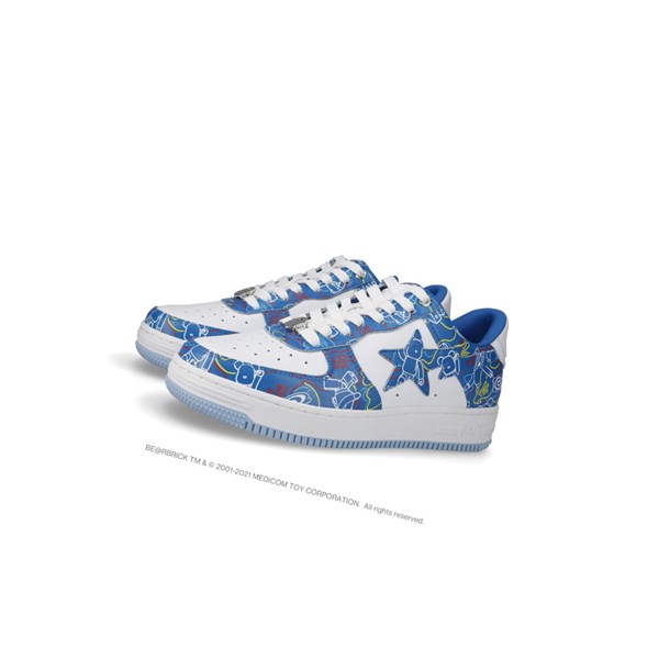 Light Blue A BATHING APE Bape Sta X Medicom Toy Be@r Camo M1 Low Men's Sneakers | MC4785609