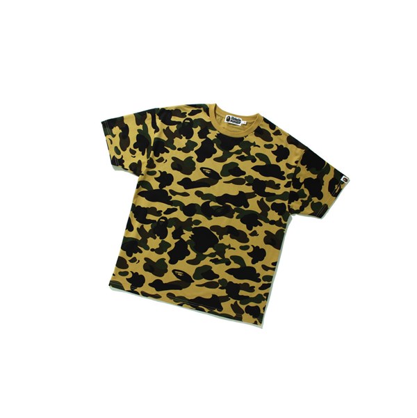 Mellow Yellow A BATHING APE 1st Camo Oversized Tee Short Sleeve Women's T Shirts | AW9687152