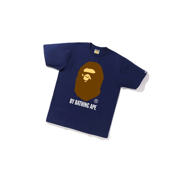 Navy Blue A BATHING APE By Bathing Ape Tee Short Sleeve Men's T Shirts | ML9581460