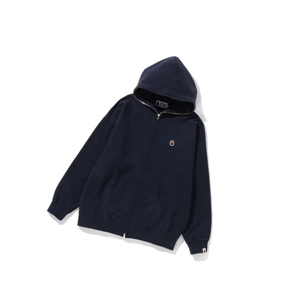 Navy Blue A BATHING APE Crystal By Bathing Overdyed Oversized Full Zip Women's Hoodie | FE2309485