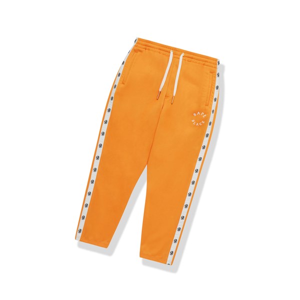 Orange A BATHING APE Logo Track Long Men's Pants | OL7859346