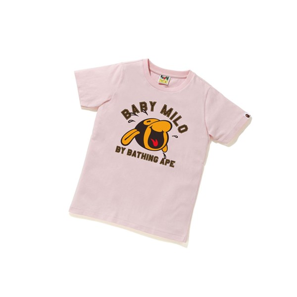 Pink A BATHING APE Classic Baby Milo Tee #1 Short Sleeve Women's T Shirts | QL0279614