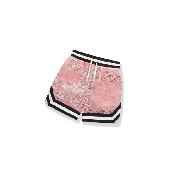 Pink A BATHING APE Paisley Print Men's Shorts | IQ4317529