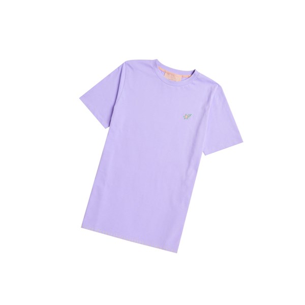 Purple A BATHING APE Logo Tee Short Sleeve Women's T Shirts | IN9426358