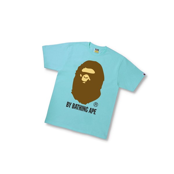 Sky Blue A BATHING APE By Bathing Ape Tee Short Sleeve Men's T Shirts | PQ7164825