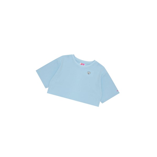 Sky Blue A BATHING APE Graphic Loose Tee Short Sleeve Women's T Shirts | IK0295384