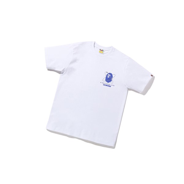 White A BATHING APE Bape Galaxy Tee Short Sleeve Men's T Shirts | EJ8692405