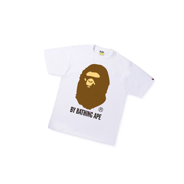 White A BATHING APE By Bathing Ape Tee Short Sleeve Men's T Shirts | TS4082519