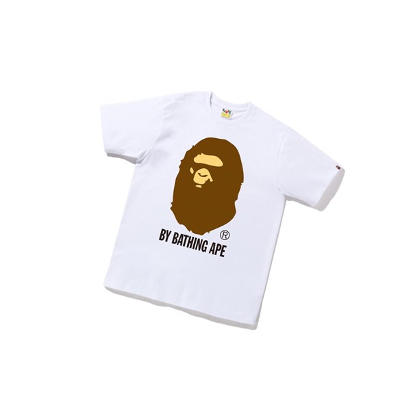 White A BATHING APE By Bathing Ape Tee Short Sleeve Men's T Shirts | YW1836709