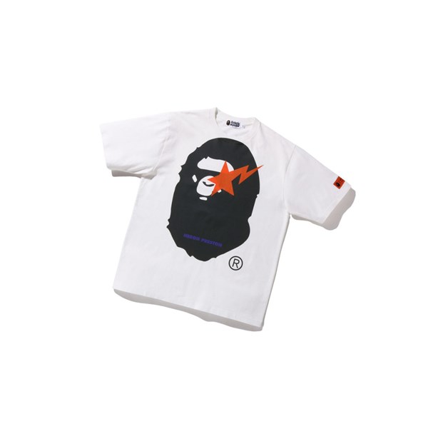 White A BATHING APE X Heron Preston Relaxed Tee Short Sleeve Men's T Shirts | AL6945017