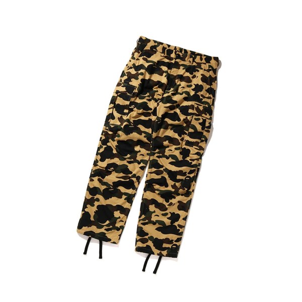 Yellow A BATHING APE 1st Camo Cargo Long Men's Pants | NW2169857