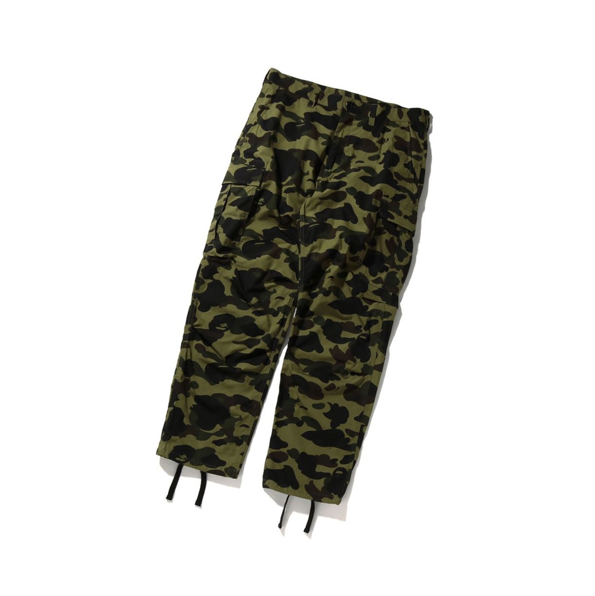 Army Green A BATHING APE 1st Camo Cargo Long Men\'s Pants | MP0354862