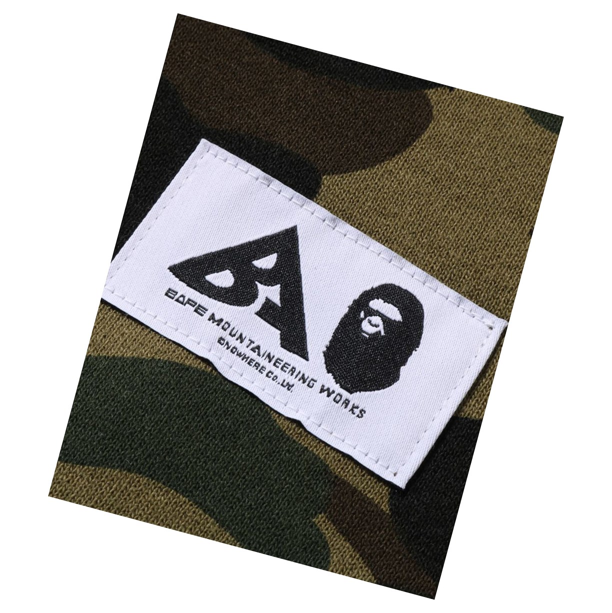 Army Green A BATHING APE Multi Label 1st Camo Oversized Women's Hoodie | UI0387259