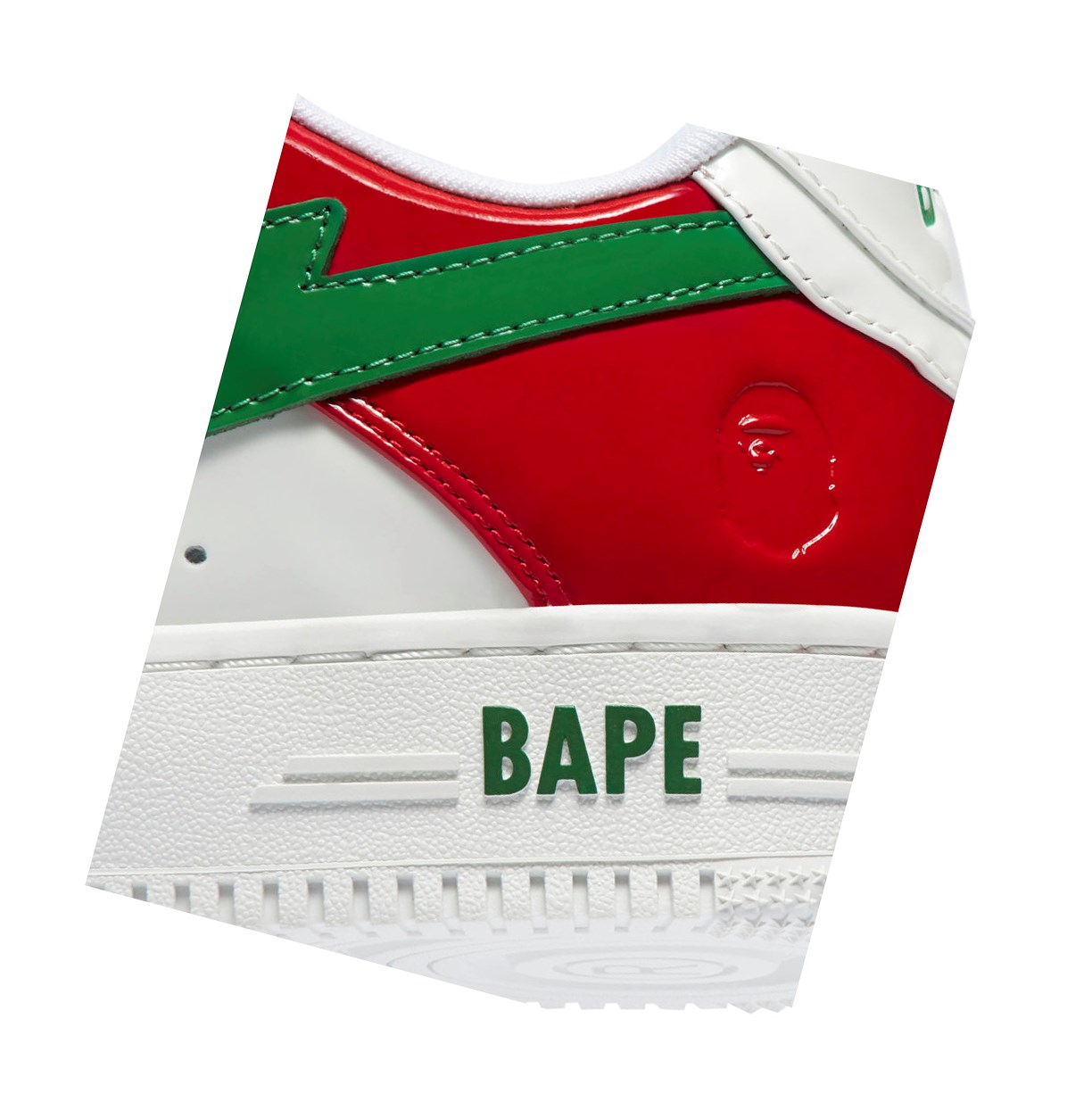 Autumn Green A BATHING APE Bape Sta M1 Low Men's Sneakers | KW6420175