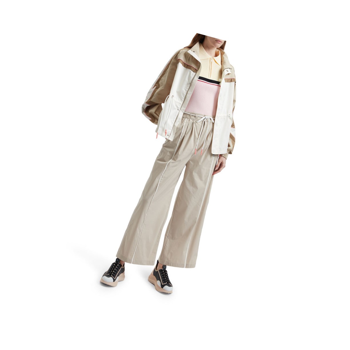 Beige A BATHING APE Drawstring Women's Jackets | SC6895047