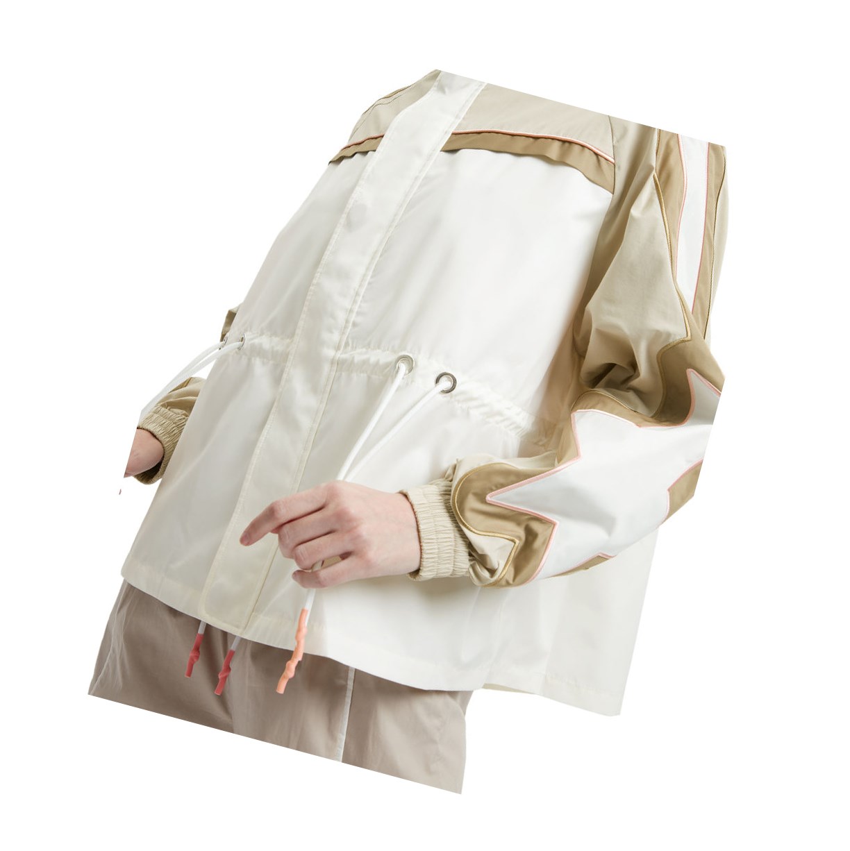 Beige A BATHING APE Drawstring Women's Jackets | SC6895047