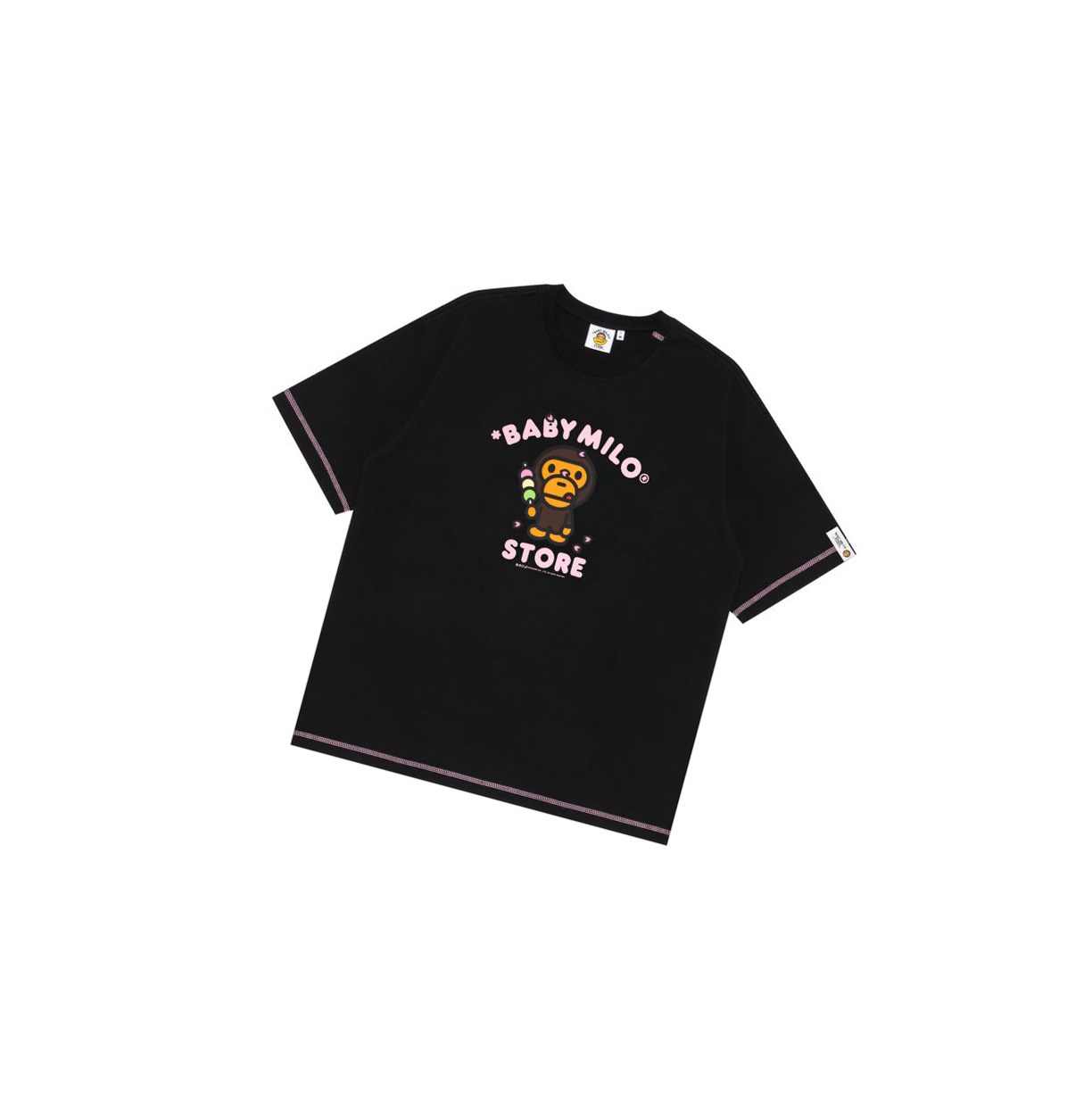 Black A BATHING APE Baby Milo Boxy Fit Tee Short Sleeve Women\'s T Shirts | JT9237845