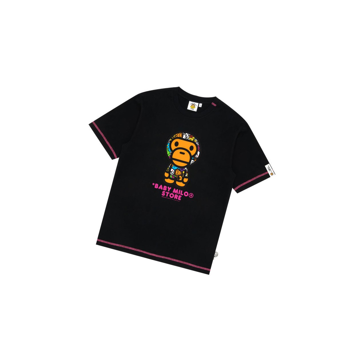 Black A BATHING APE Baby Milo Tee Short Sleeve Men\'s T Shirts | OP7124586