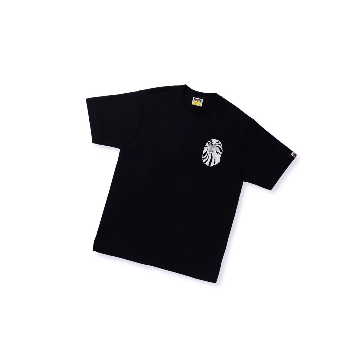 Black A BATHING APE Bape Ape Head Tee #1 Short Sleeve Men\'s T Shirts | NF3740286