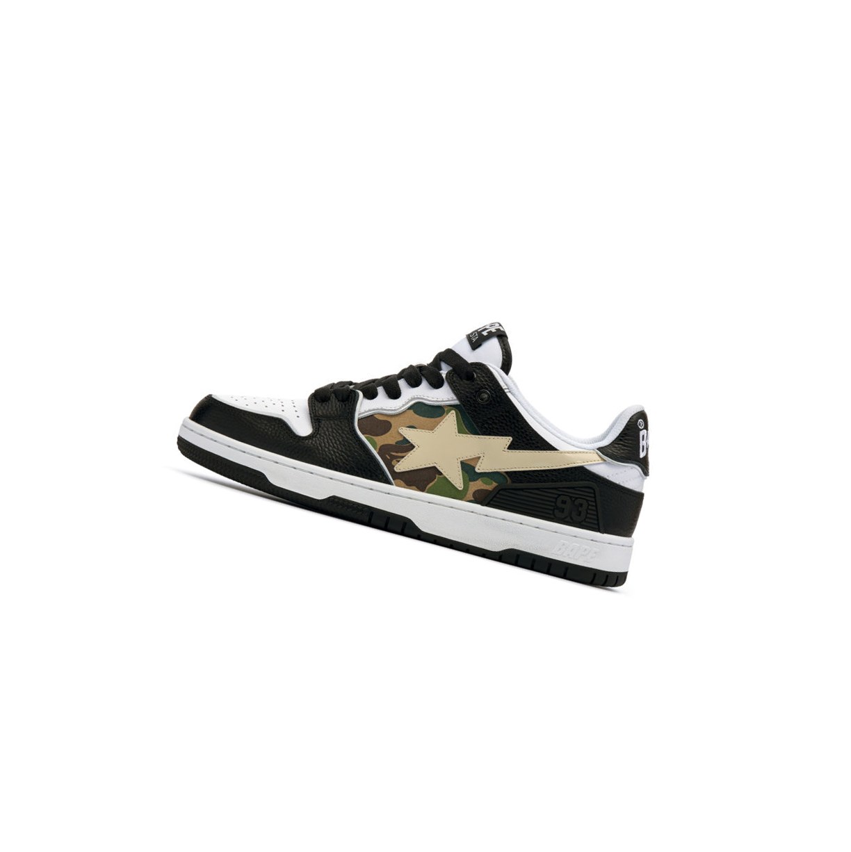 Black A BATHING APE Bape Sk8 Sta Abc Camo Low Men's Sneakers | AG6973845