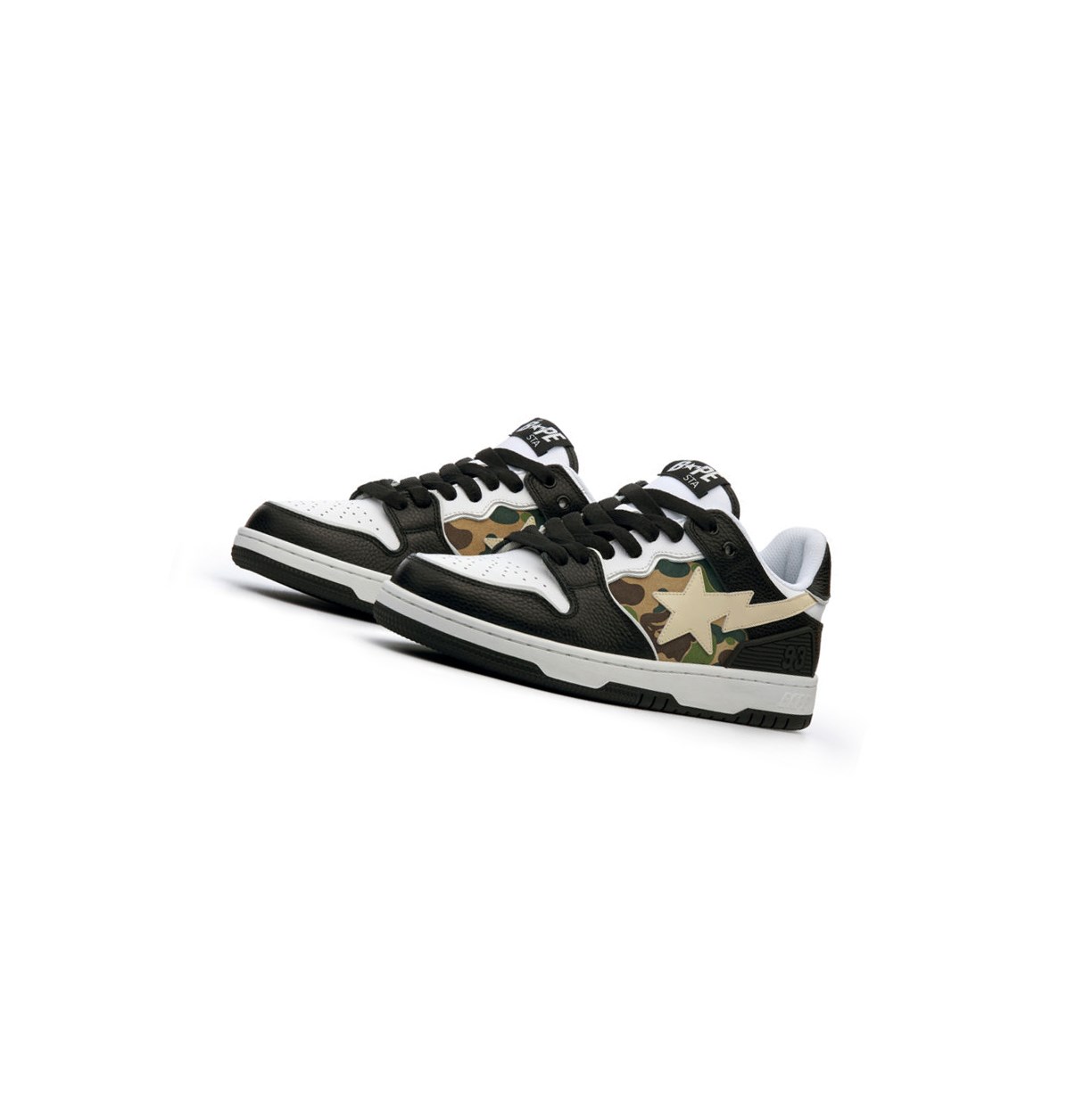 Black A BATHING APE Bape Sk8 Sta Abc Camo Low Men\'s Sneakers | AG6973845