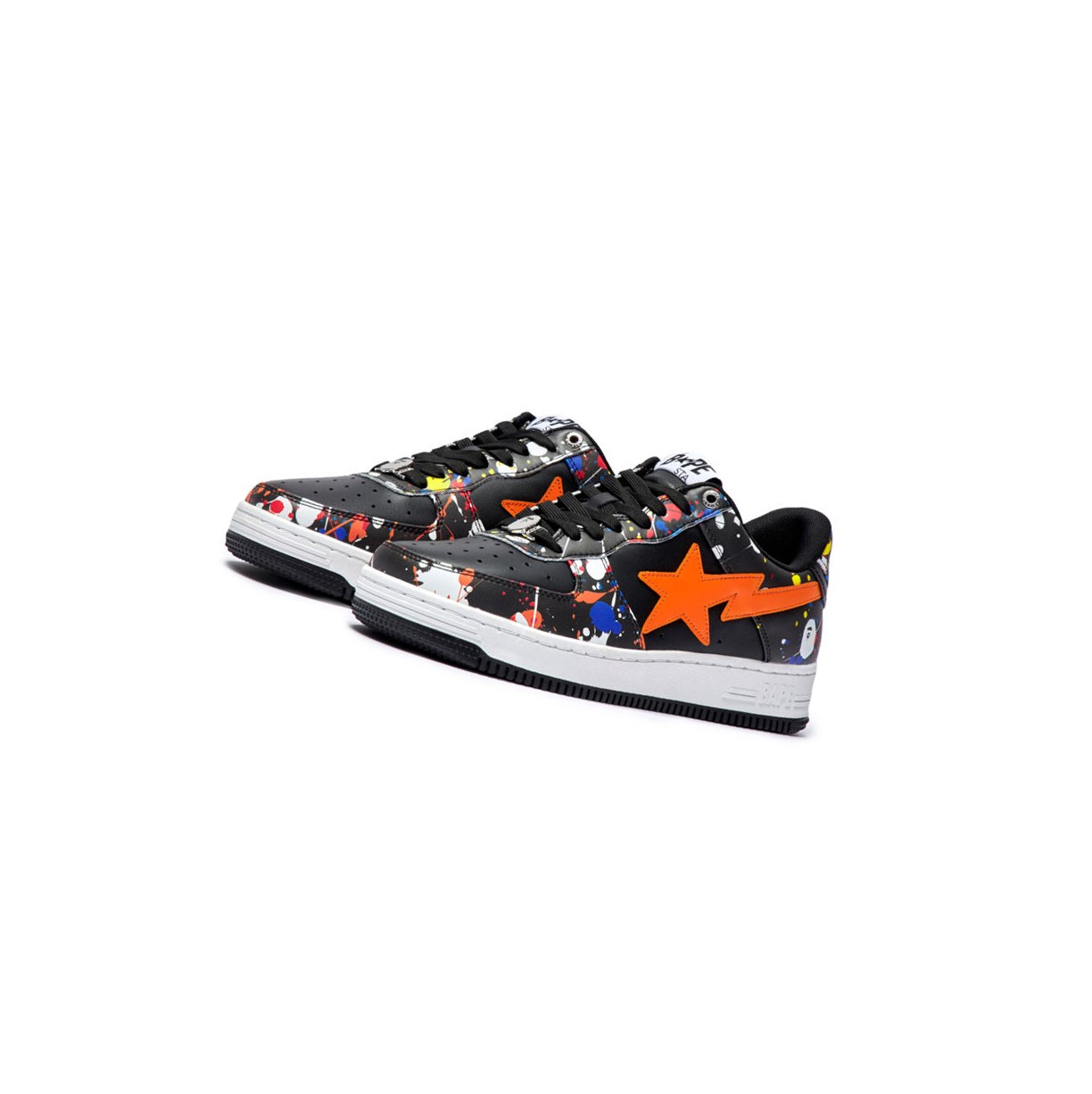 Black A BATHING APE Bape Sta #3 M2 Low Men\'s Sneakers | OK1270489