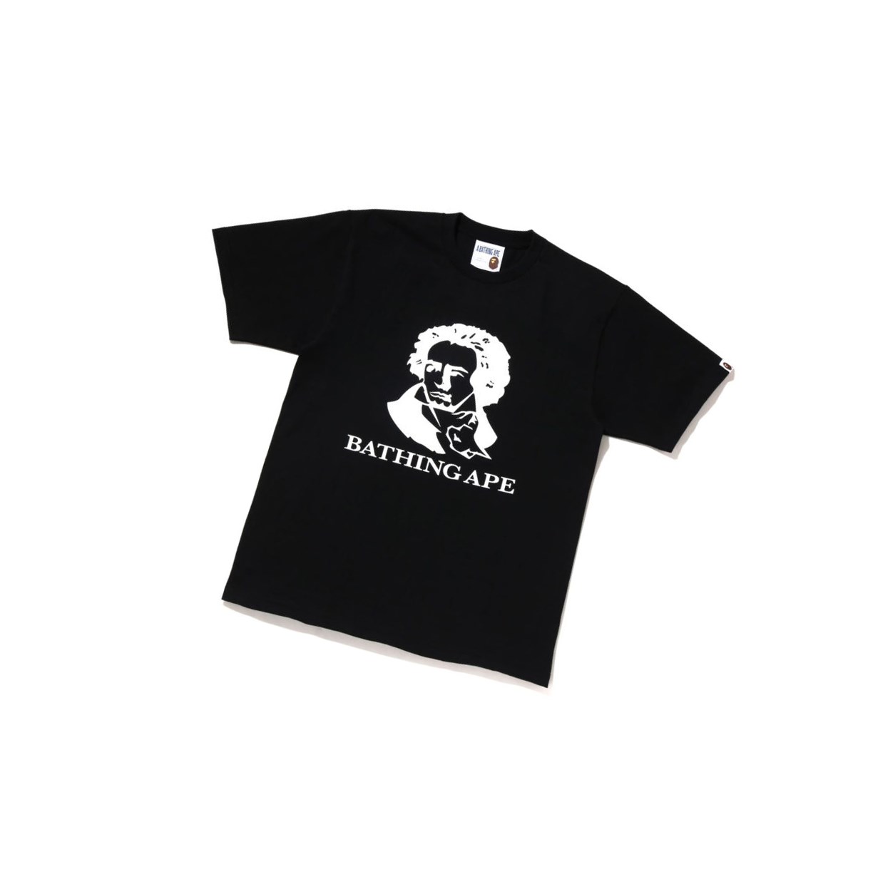 Black A BATHING APE Bathing Ape Tee Short Sleeve Men\'s T Shirts | NX8750321