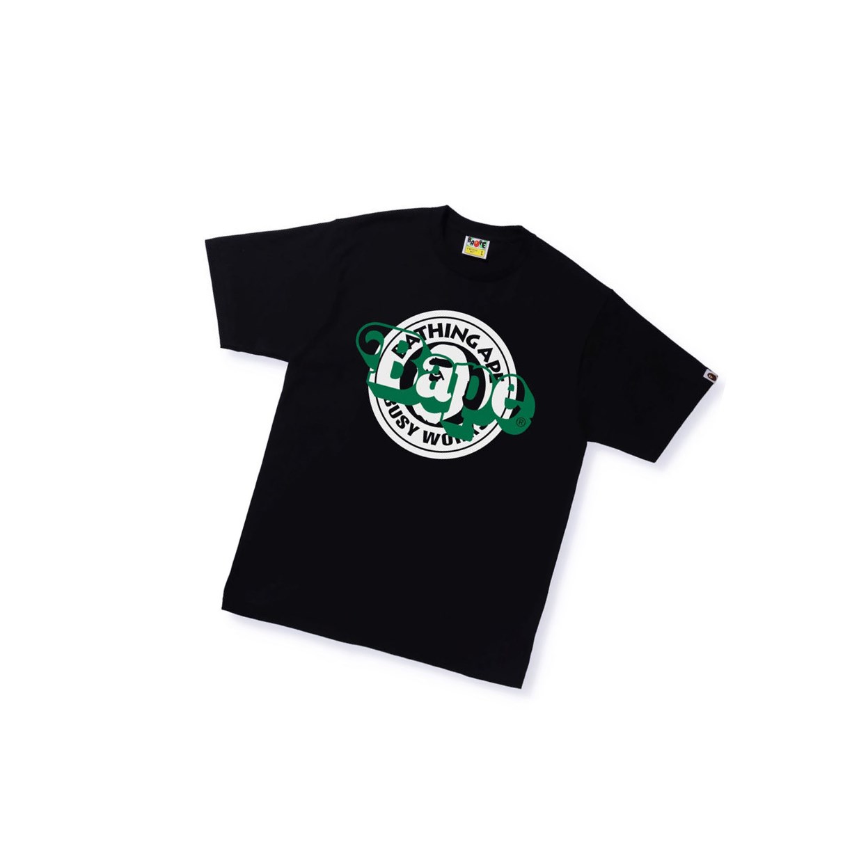 Black A BATHING APE Busy Works Multi Print Tee Short Sleeve Men\'s T Shirts | OI1368907