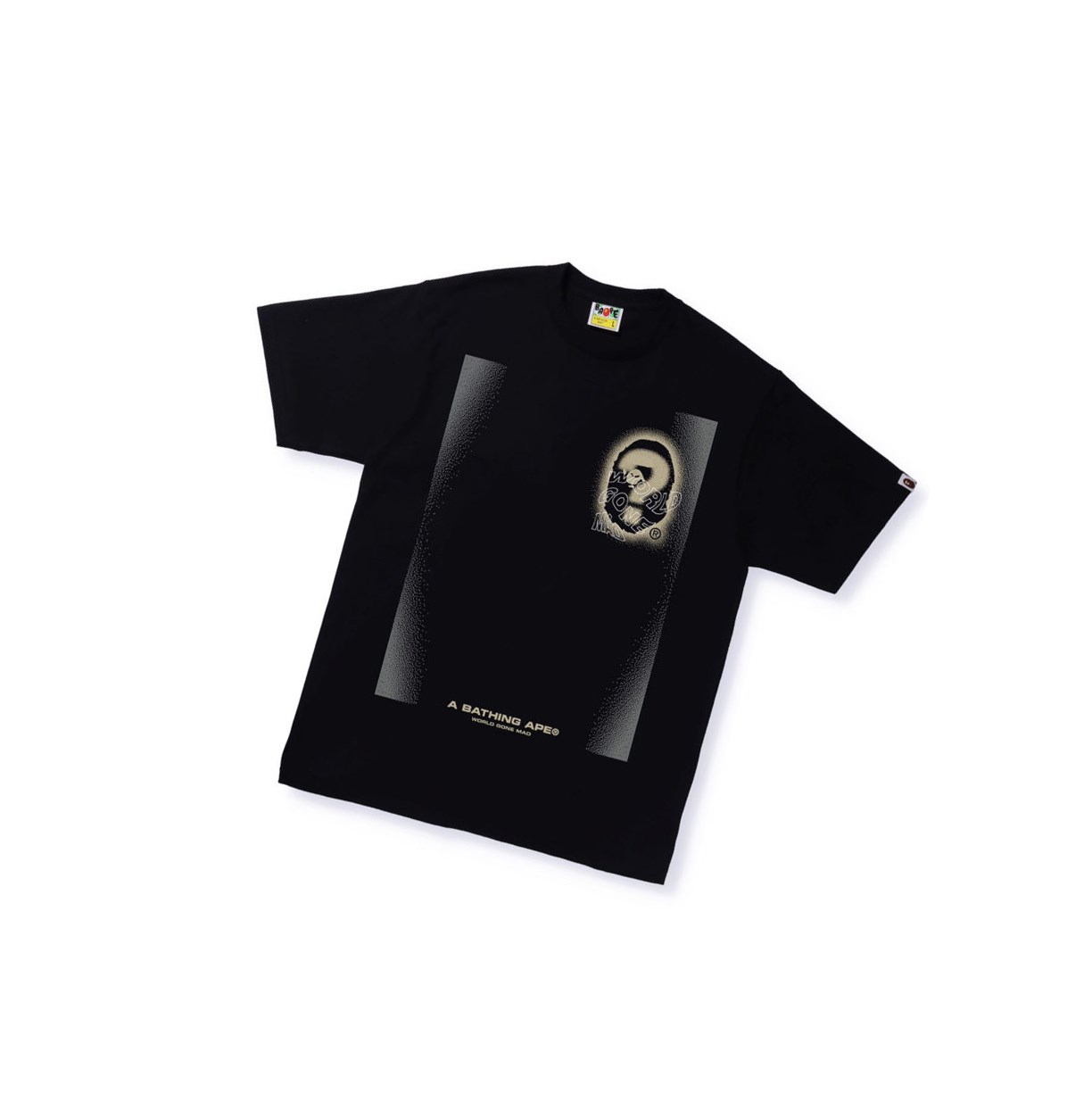 Black A BATHING APE Multi Logo Tee #3 Short Sleeve Men\'s T Shirts | CW1790258