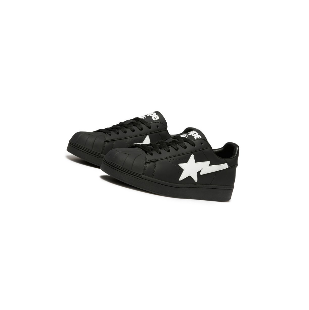 Black A BATHING APE Skull Sta L Low Women\'s Sneakers | HX4203169